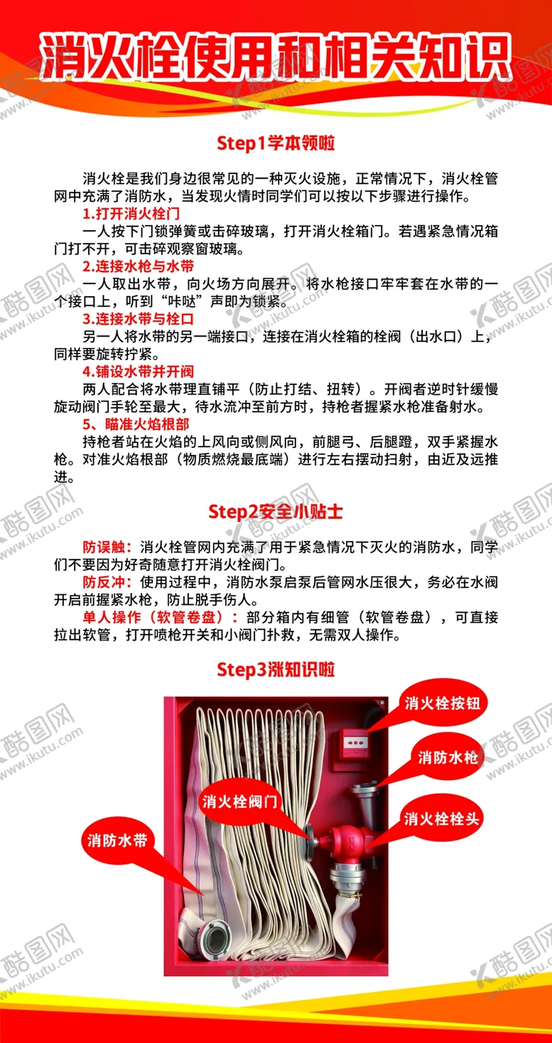 编号：10483705011629075245【酷图网】源文件下载-消防栓使用和相关知识