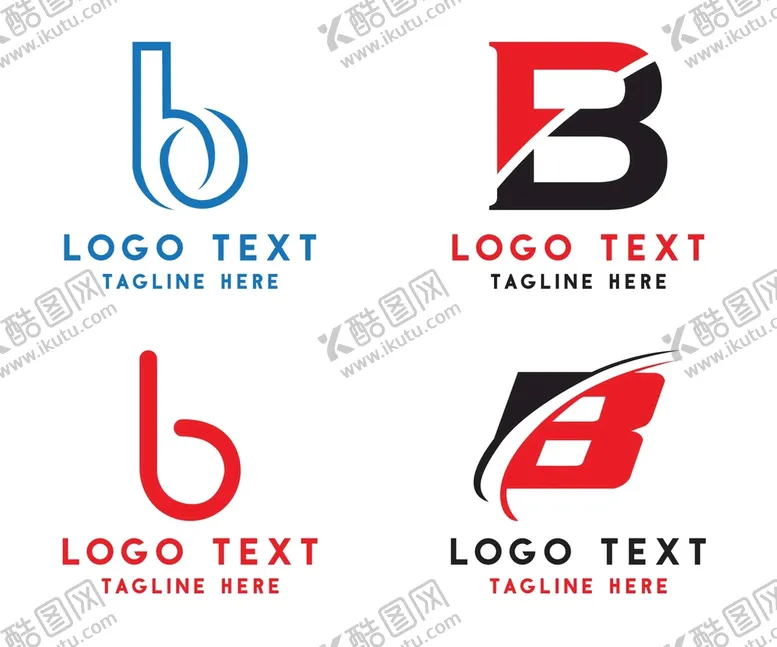 编号：92887210190059036750【酷图网】源文件下载-字母标 logo 标志B 