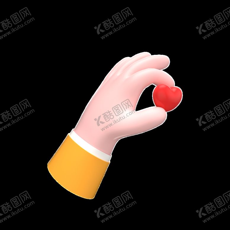 编号：92706111180349352171【酷图网】源文件下载-粘土手持爱心七夕情人节