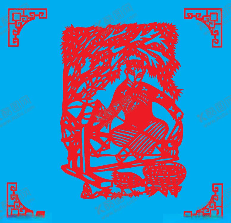 编号：68281810140632416753【酷图网】源文件下载-纺线剪纸