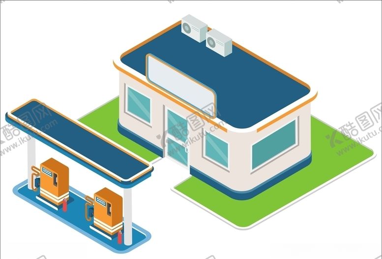 编号：56336409302232408562【酷图网】源文件下载-小型加油站