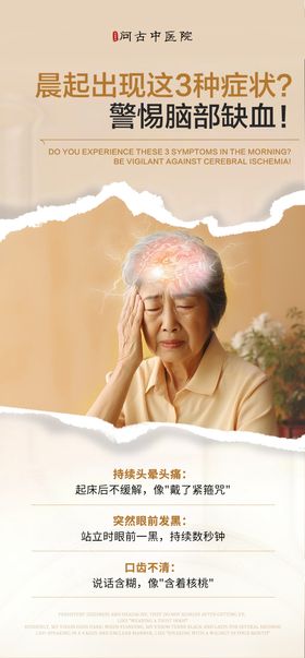 心脑血管疾病科普常识海报