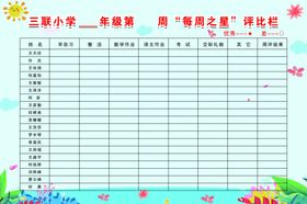 光荣榜每周之星