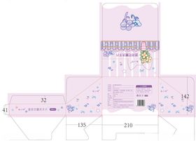 粉色紫色卡通风格包装设计