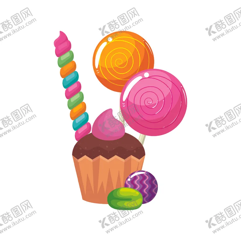 编号：64184303152205366953【酷图网】源文件下载-卡通甜点