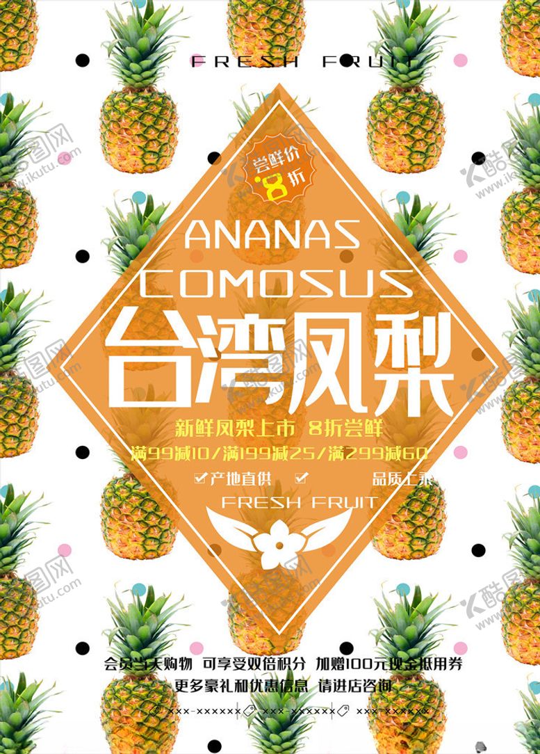 编号：55843005121525238383【酷图网】源文件下载-水果海报