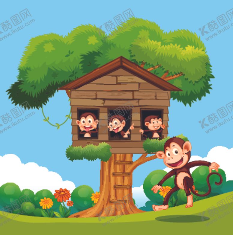 编号：53935110192241054585【酷图网】源文件下载-卡通树屋