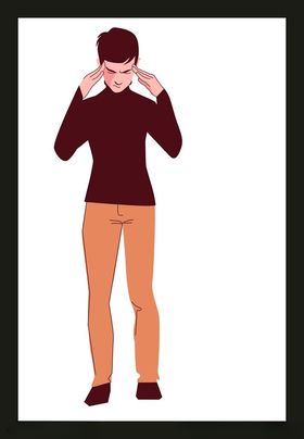 手绘男人男孩卡通卡通动画动画