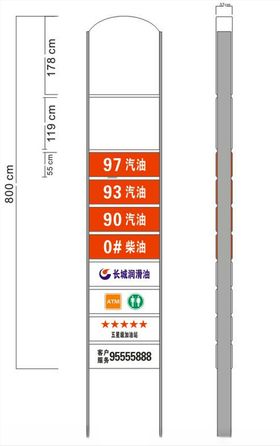 加油站户外广告