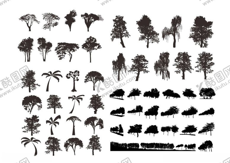 编号：70145504040401382099【酷图网】源文件下载-大树剪影