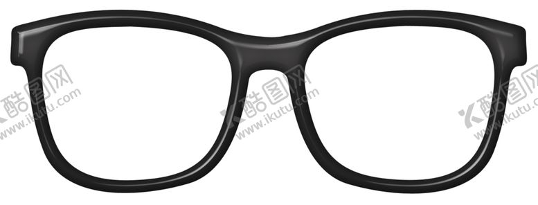 编号：74331810290620395684【酷图网】源文件下载-免抠黑框眼镜