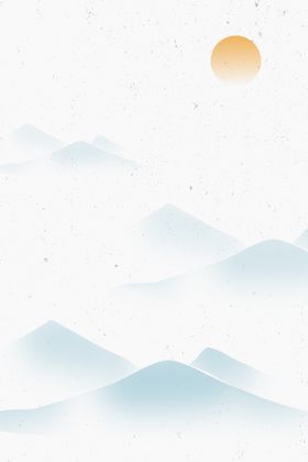 古风山水山水画