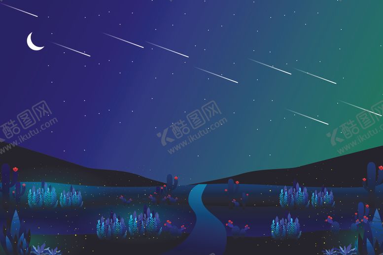 编号：37249209090703435828【酷图网】源文件下载-自然风光插画