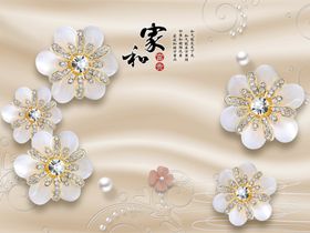 3d背景墙立体空间素材中式