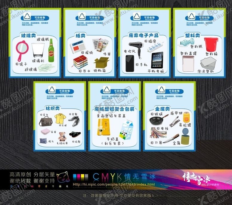 编号：52176102121405065607【酷图网】源文件下载-可回收物展板海报