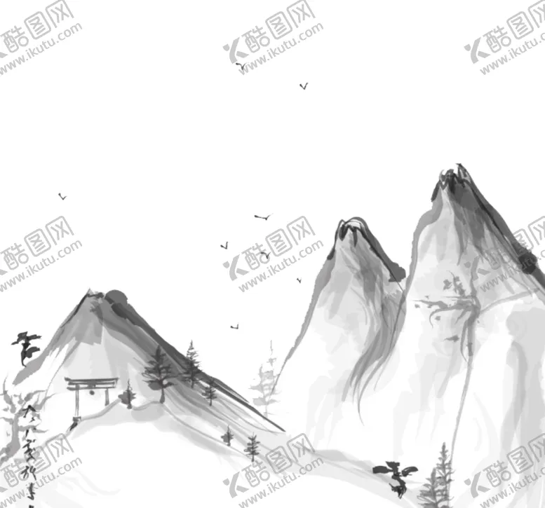 编号：48520404161253203217【酷图网】源文件下载-水墨山水