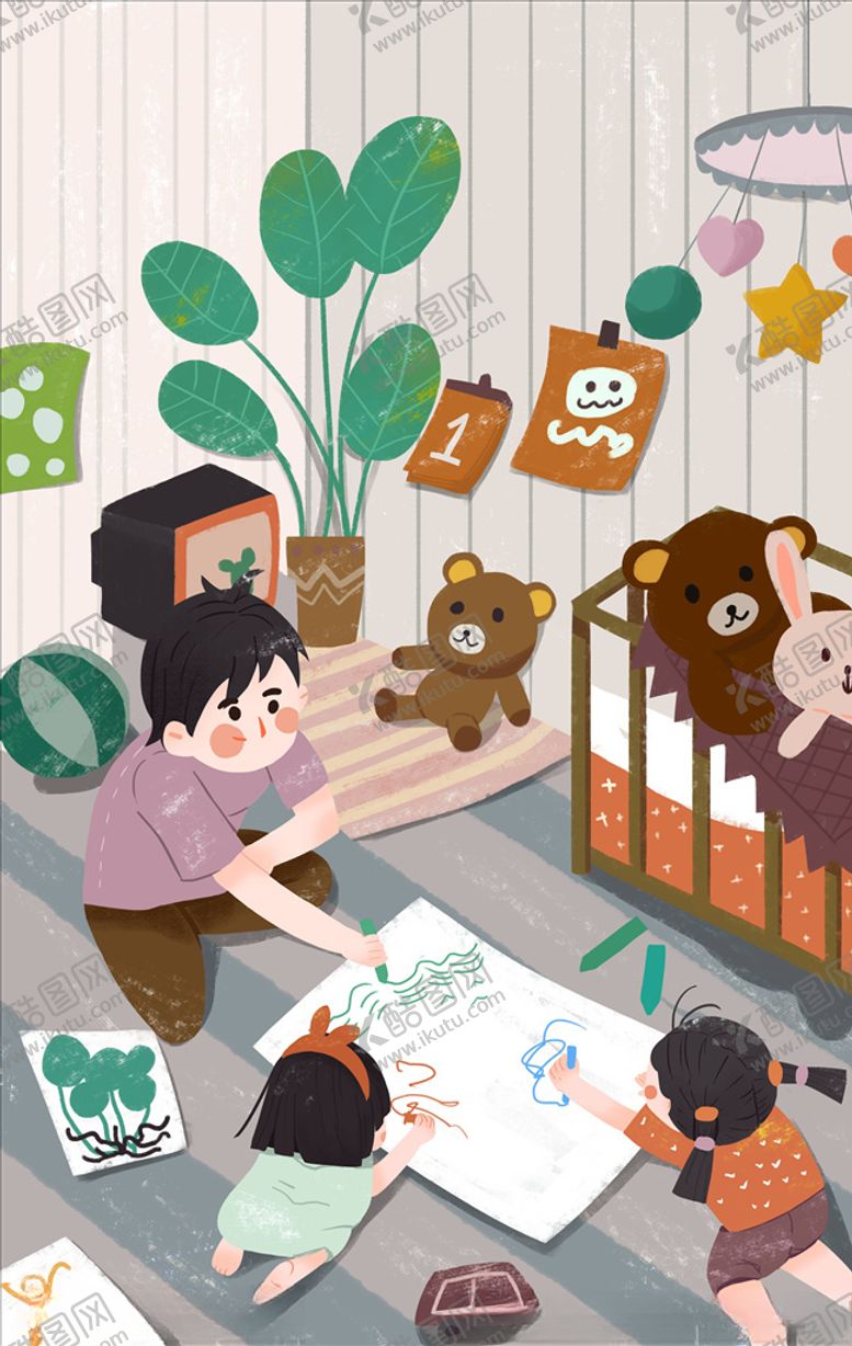编号：44996105010421325835【酷图网】源文件下载-儿童插画