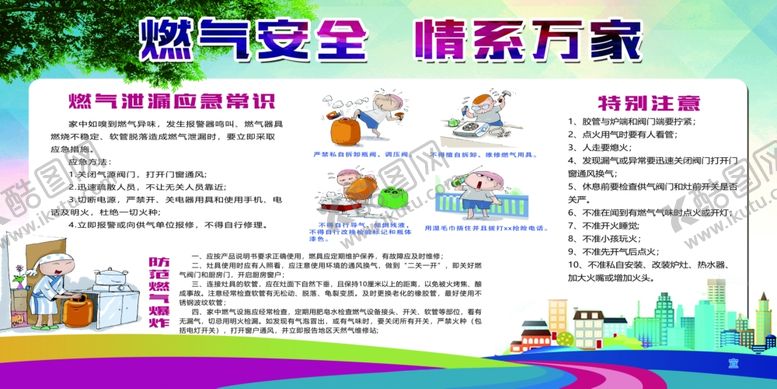 编号：18308006251851575404【酷图网】源文件下载-燃气安全情系万家宣传栏