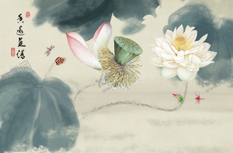 编号：48541309261742303558【酷图网】源文件下载-工笔花鸟背景墙装饰画