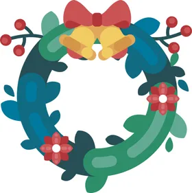 圣诞花环免抠图