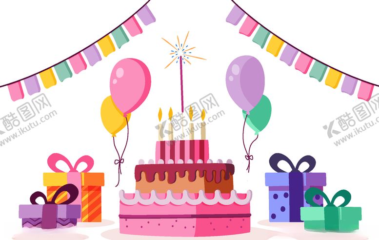 编号：73689606300230035647【酷图网】源文件下载-生日蛋糕
