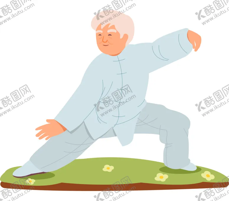 编号：73287001291311415426【酷图网】源文件下载-打太极的老人