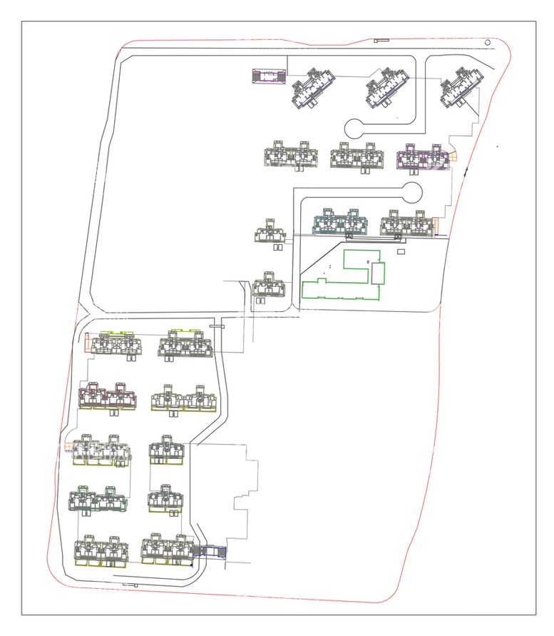 编号：81807511230319299050【酷图网】源文件下载-楼房建筑施工工地平面图