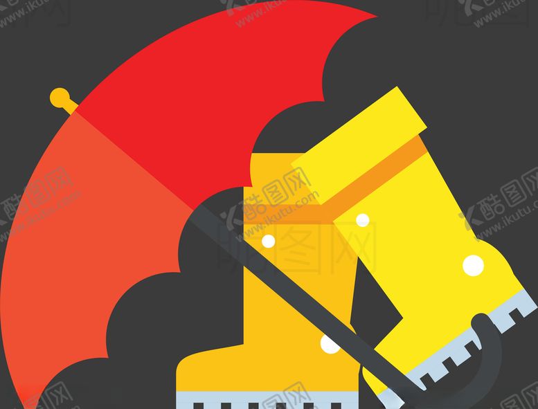 编号：31466706270011104462【酷图网】源文件下载-雨伞雨鞋