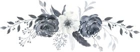水彩花朵装饰图案