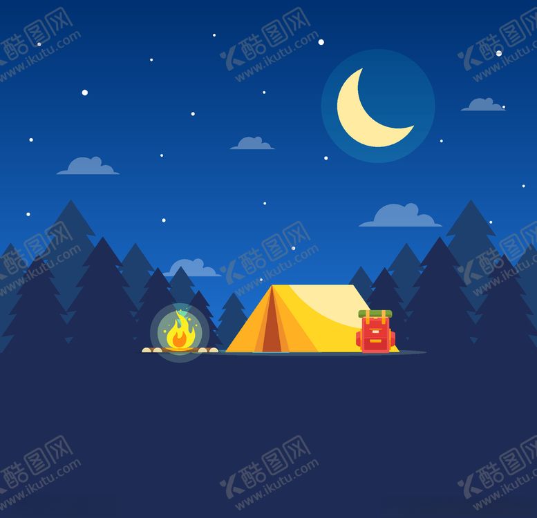 编号：92671210060801085524【酷图网】源文件下载-露营