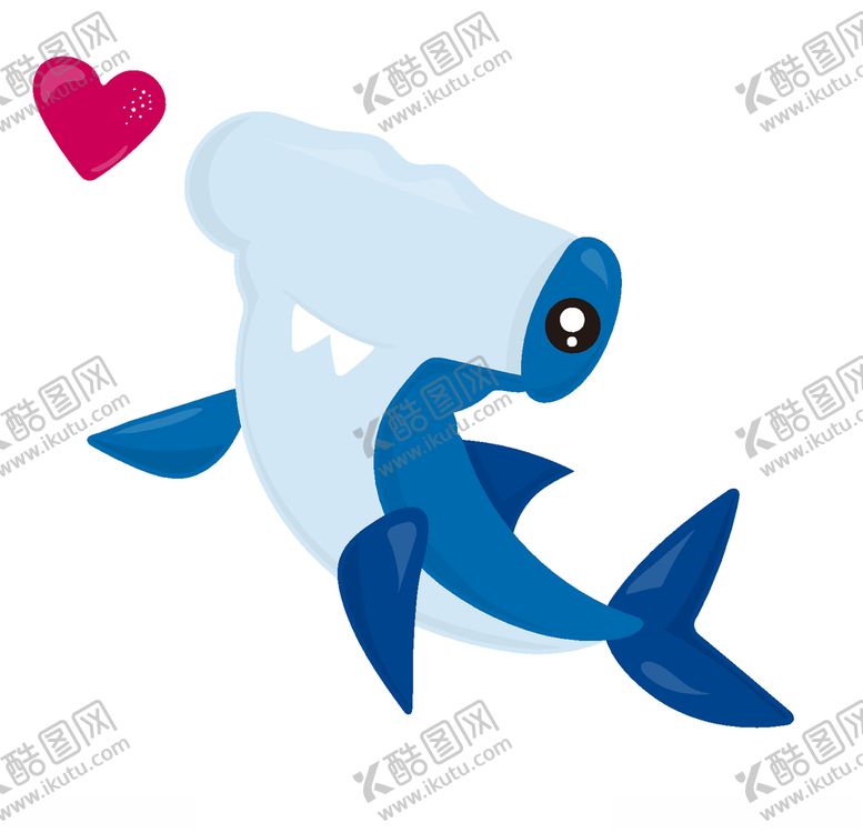编号：83923909101444573898【酷图网】源文件下载-鲨鱼卡通手绘矢量素材