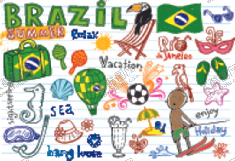 编号：17228409221644328777【酷图网】源文件下载-手绘巴西元素