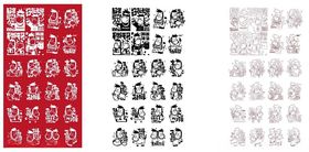 多样马形图案剪纸作品