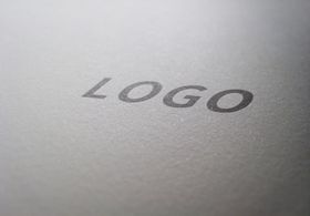 烫银logo样机
