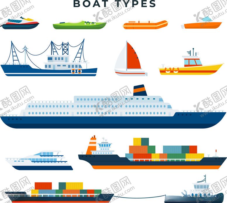 编号：64937611190020538126【酷图网】源文件下载-各类船只展示