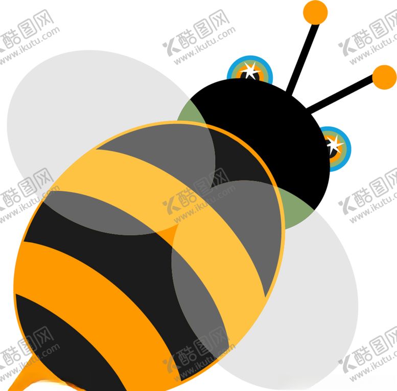编号：82543010131627451131【酷图网】源文件下载-矢量卡通蜜蜂