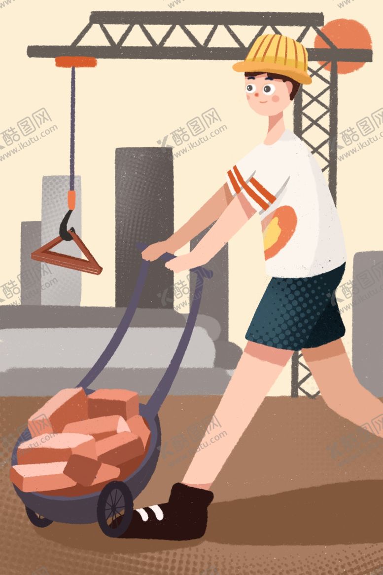 编号：12393310072248117510【酷图网】源文件下载-工人插画