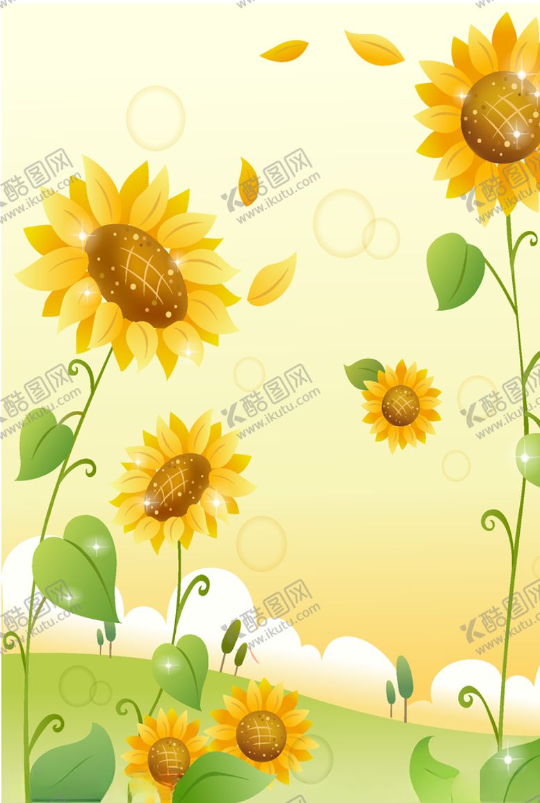 编号：39270010091704188247【酷图网】源文件下载-向日葵儿童房装饰画幼儿园