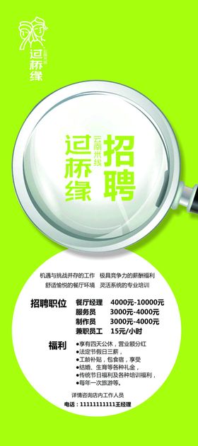 饭店招聘广告门展