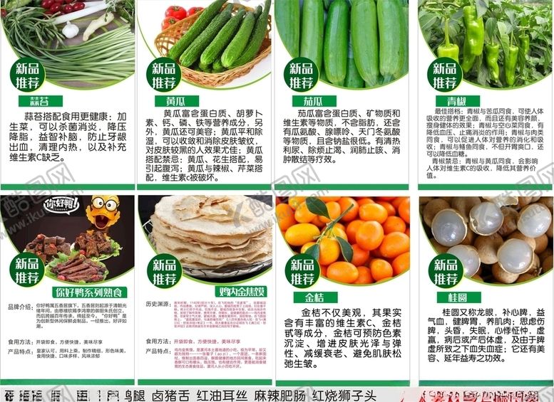 编号：14013609230703115305【酷图网】源文件下载-蔬菜水果熟食