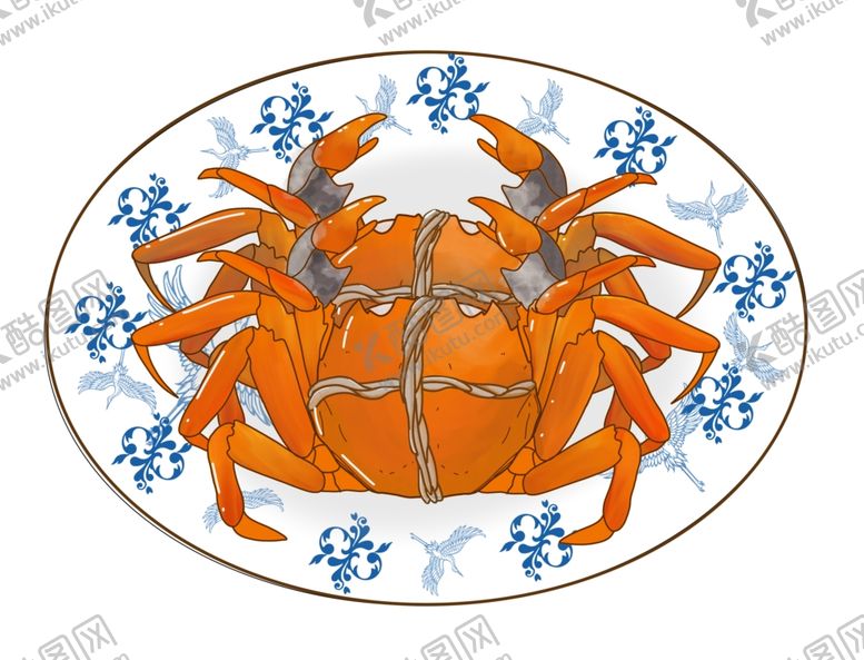 编号：86121402212228382826【酷图网】源文件下载-卡通螃蟹插画