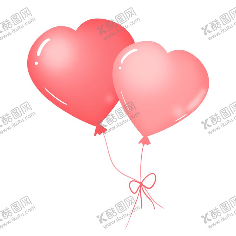 编号：65380102051050479338【酷图网】源文件下载-粉红色心形气球