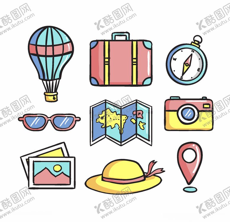 编号：84447410070455178841【酷图网】源文件下载-旅行元素