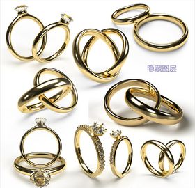 3D结婚戒指