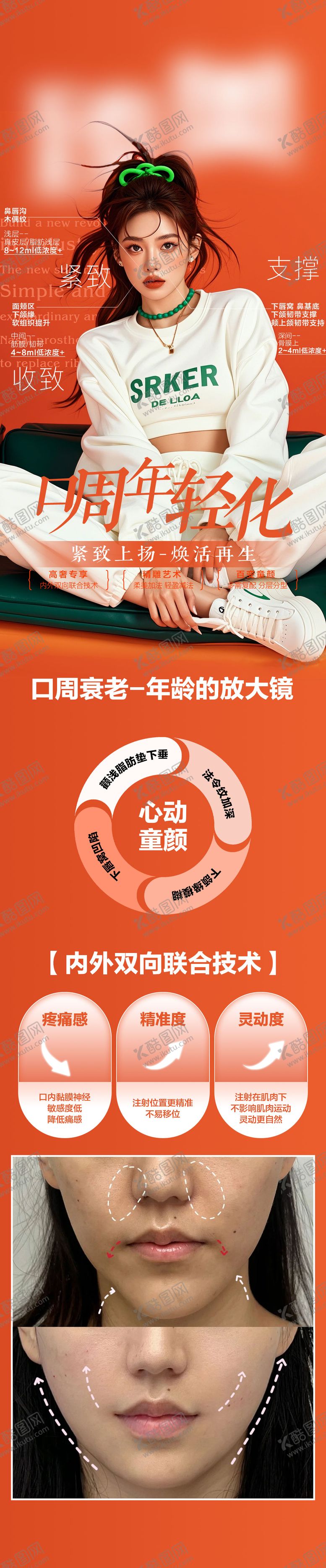 编号：94545210211615051821【酷图网】源文件下载-医美口周年轻化海报长图