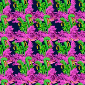 红花绿叶数码印花服装花