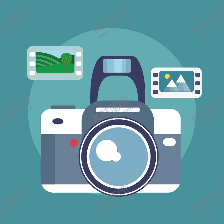 编号：13612409101246118852【酷图网】源文件下载-卡通相机背景