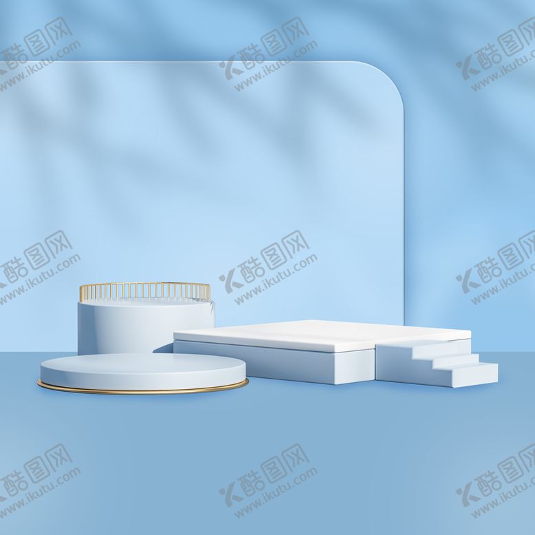 编号：35618209271843179120【酷图网】源文件下载-蓝色小清新电商展台背景