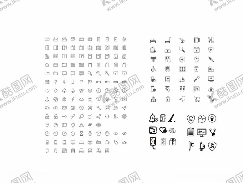 编号：30311010182253032684【酷图网】源文件下载-医疗常用小图标