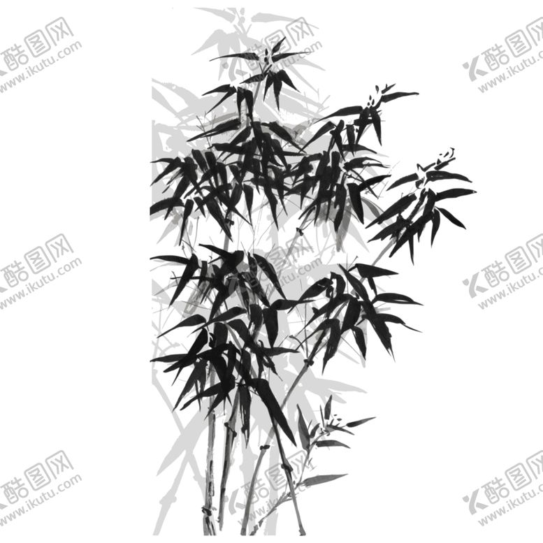 编号：73075201131502242904【酷图网】源文件下载-水墨竹子PNG  